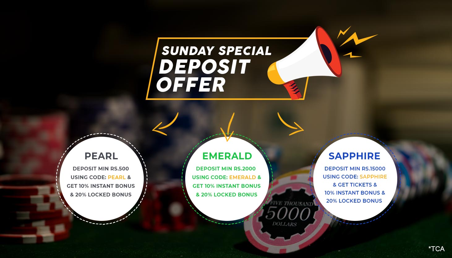 Saturday Special deposit offer